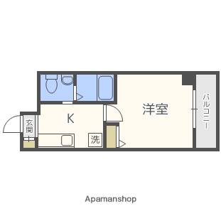アネックス此花(1K/3階)の間取り写真