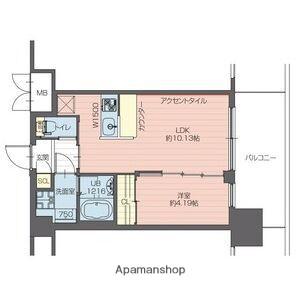 プレジオ弁天町(1LDK/6階)の間取り写真