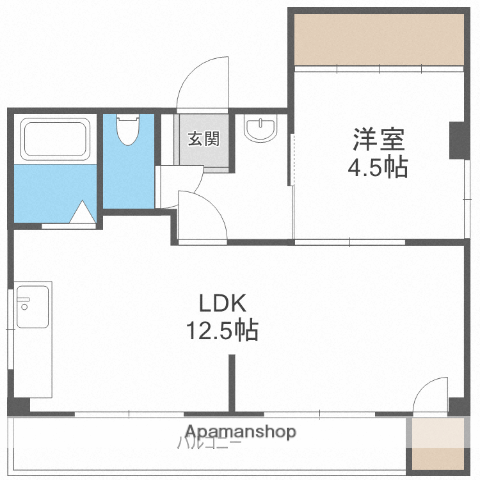 ハイツプリンス(1LDK/2階)の間取り写真