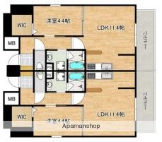 ロイジェント玉川(1LDK/4階)の間取り写真