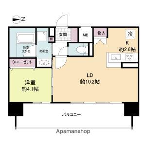 ソルレヴェンテ新梅田(1LDK/5階)の間取り写真