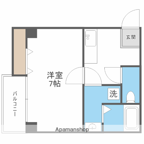 ES-GRANDE大阪福島(1K/5階)の間取り写真