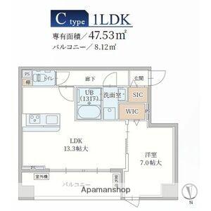 LE MOBI 天神橋(1LDK/4階)の間取り写真