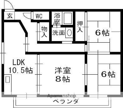 SCUDERIA京口(3LDK/2階)の間取り写真