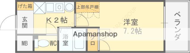 ラナップスクエア天満プライム(1K/11階)の間取り写真