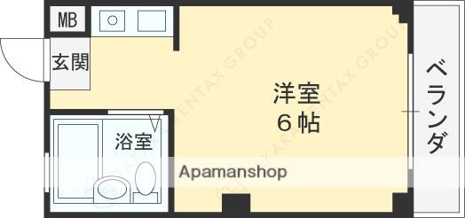 プラットホーム額田駅前(ワンルーム/4階)の間取り写真