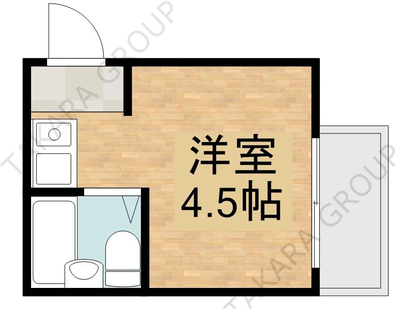 エアリーコート小阪(ワンルーム/3階)の間取り写真