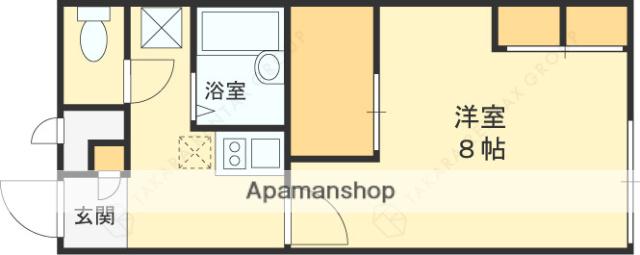 コンフォート荒本(1K/1階)の間取り写真