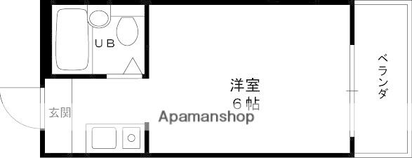 メゾン小若江(ワンルーム/3階)の間取り写真