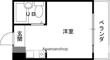 メゾン神江(ワンルーム/3階)の間取り写真