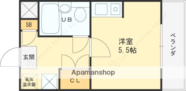 セントナルオ(1K/1階)の間取り写真