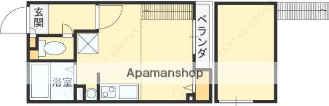 CTビュー永和(ワンルーム/6階)の間取り写真