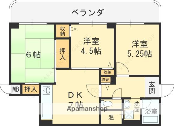 シャルム小阪壱番館(3DK/3階)の間取り写真