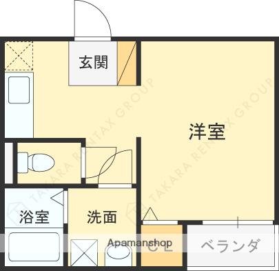 FSTYLE若江本町2号館(1K/1階)の間取り写真