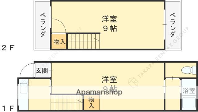 若江本町１丁目テラス(2K)の間取り写真