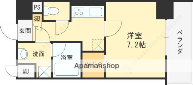 コージーコートⅥ(1K/5階)の間取り写真