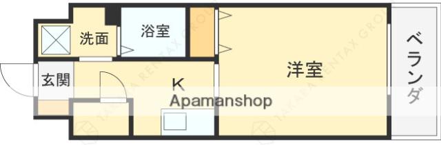 FELIZ GALAXY(1K/5階)の間取り写真