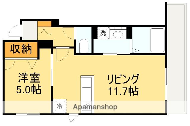 シャーメゾン菱屋東(1LDK/2階)の間取り写真