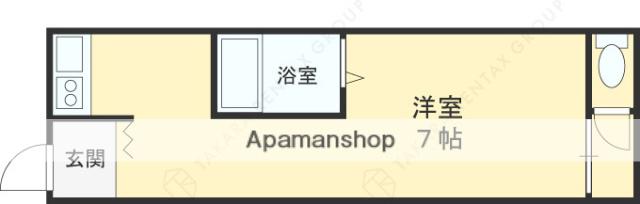 吉田文化(ワンルーム/1階)の間取り写真