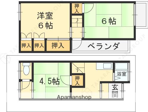 アマブレ花園Ⅰ(3DK)の間取り写真