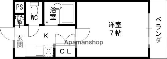 リップル布施イースト(1K/7階)の間取り写真