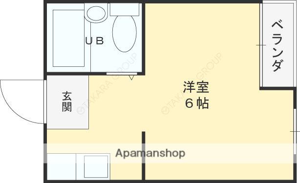 メゾン松村(ワンルーム/3階)の間取り写真
