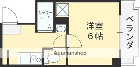PAL東花園(ワンルーム/4階)の間取り写真