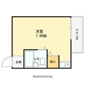 トマトハイツ菱屋西(ワンルーム/1階)の間取り写真