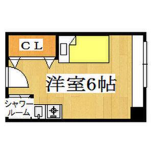 くずは寮(ワンルーム/2階)の間取り写真