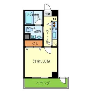 CELEB 布施東(1K/8階)の間取り写真