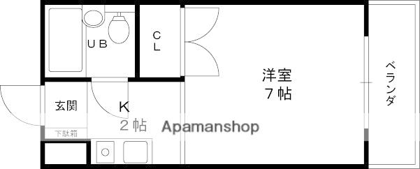 ロイヤルヒルズ(1K/5階)の間取り写真