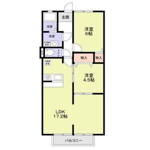 サンシーハイツ(3LDK/1階)の間取り写真