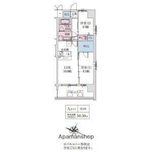 スプランディッド梅田グランノース(1SLDK/7階)の間取り写真