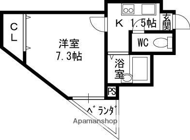 リバーライズNEXT布施(1K/6階)の間取り写真