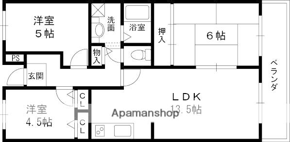 MⅢ TAKAI(3LDK/4階)の間取り写真