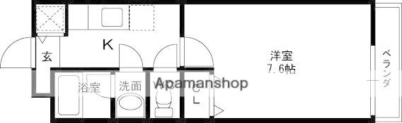 ARIAVITA(1K/2階)の間取り写真
