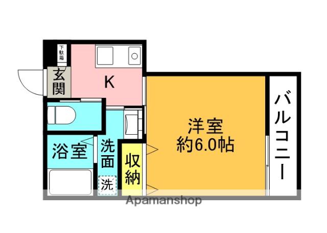 レジデンス・サンコー(1K/1階)の間取り写真