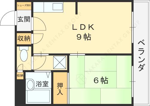 ファースト小阪(1LDK/3階)の間取り写真