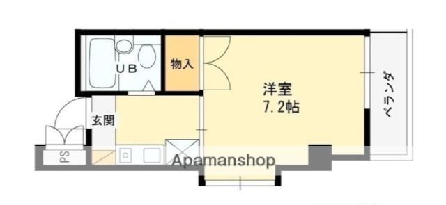 ハイムエモーション(1K/2階)の間取り写真