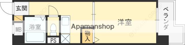 林ビル(1K/1階)の間取り写真