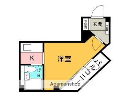 COLLECTION塚口(1K/2階)の間取り写真