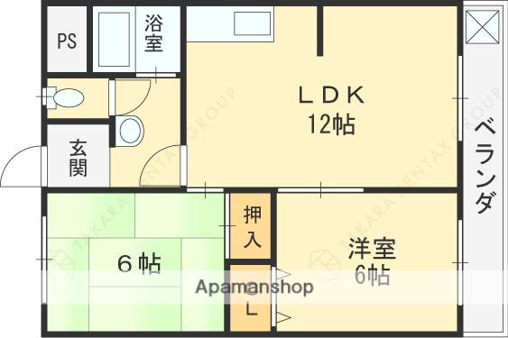 光洋マンション(2LDK/2階)の間取り写真