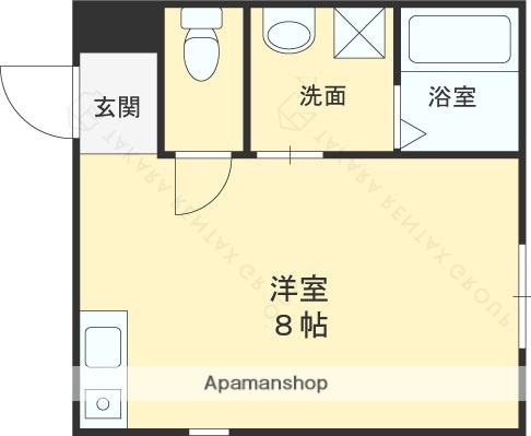 GMヒルズ深井(ワンルーム/2階)の間取り写真