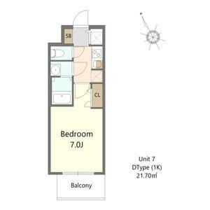 S-RESIDENCE堺浜寺BROAD(1K/3階)の間取り写真