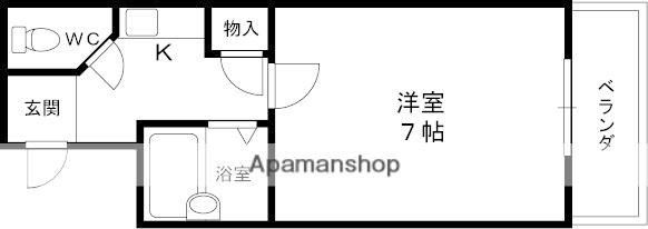 BUILD ONE(1K/3階)の間取り写真