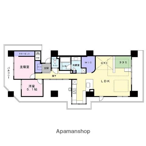 ビッグカーサ堺しらさぎ駅前 D棟(3SLDK/21階)の間取り写真