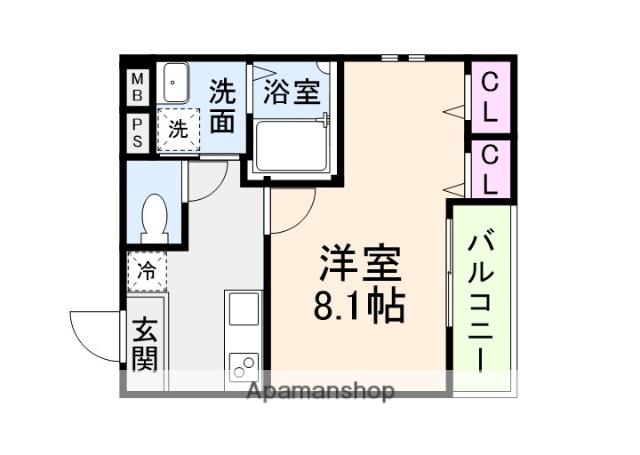 フジパレス堺白鷺5番館(1K/1階)の間取り写真