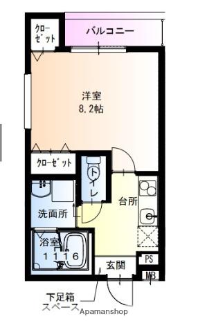 フジパレス新金岡5番館(1K/1階)の間取り写真