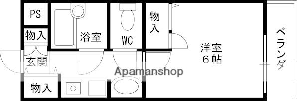 ステラハウス15(1K/1階)の間取り写真