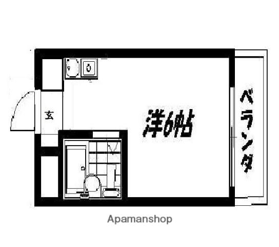 マンションASAHI(ワンルーム/3階)の間取り写真